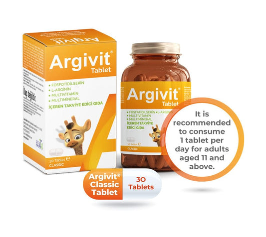 argivit Food Supplement No color / Tablets ARGIVIT KLASİK TABLET 30 TABLET