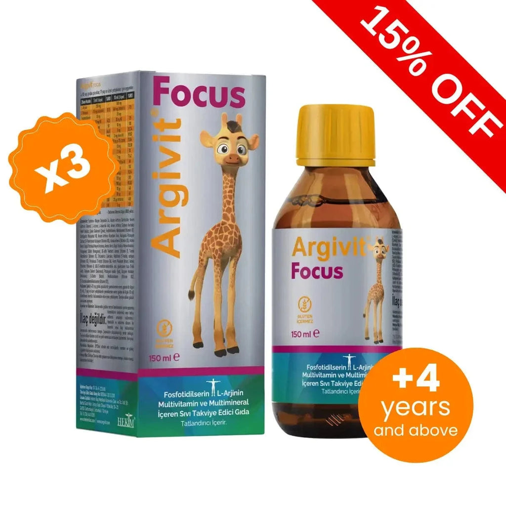 Argivit Focus Syrup 3 X 150 ml. argivit