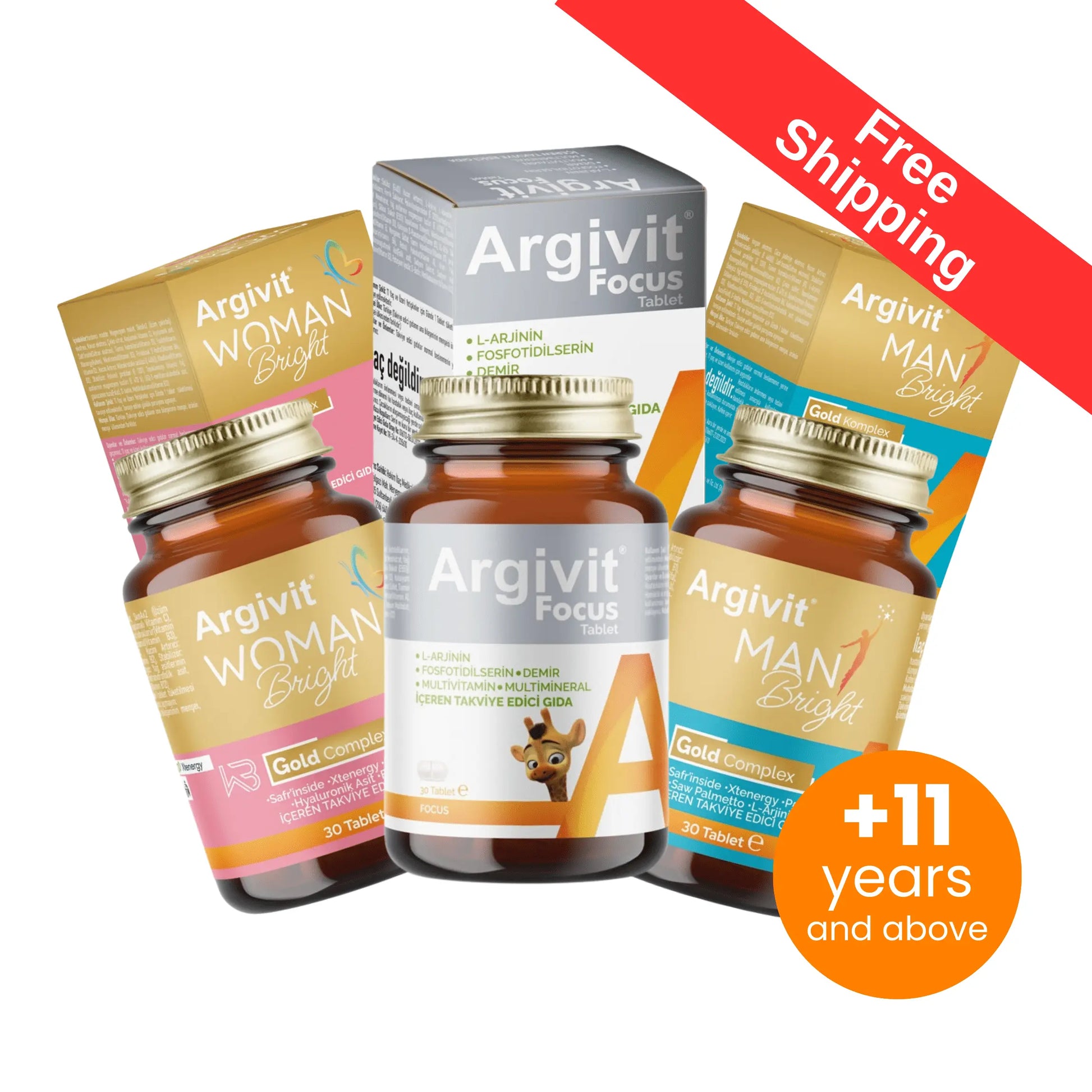 Argivit Family Set 30 Tablets (With Argivit Focus) argivit