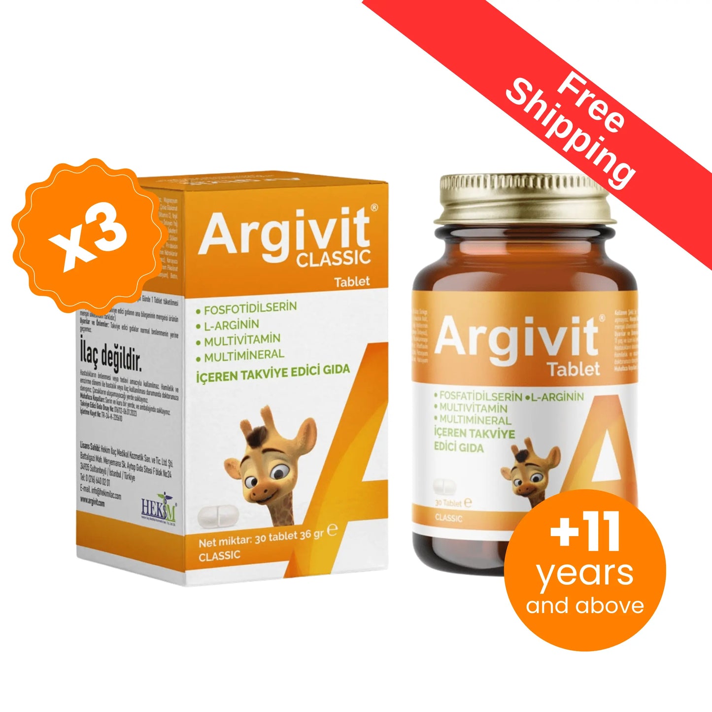 Argivit Classic 3 X 30 Tablets argivit