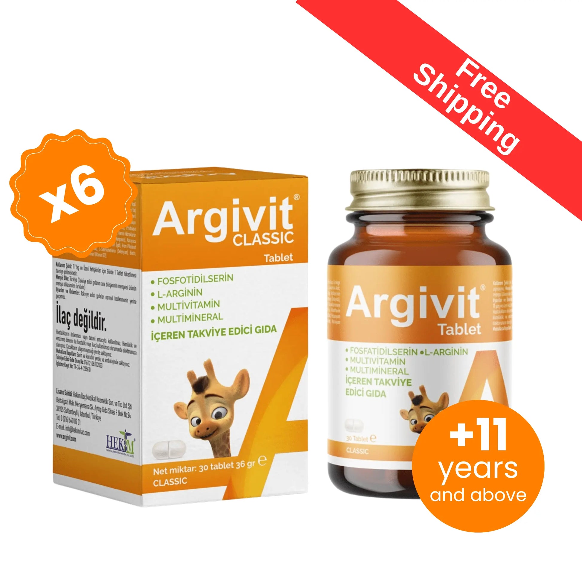 Argivit Classic 6 X 30 Tablets argivit