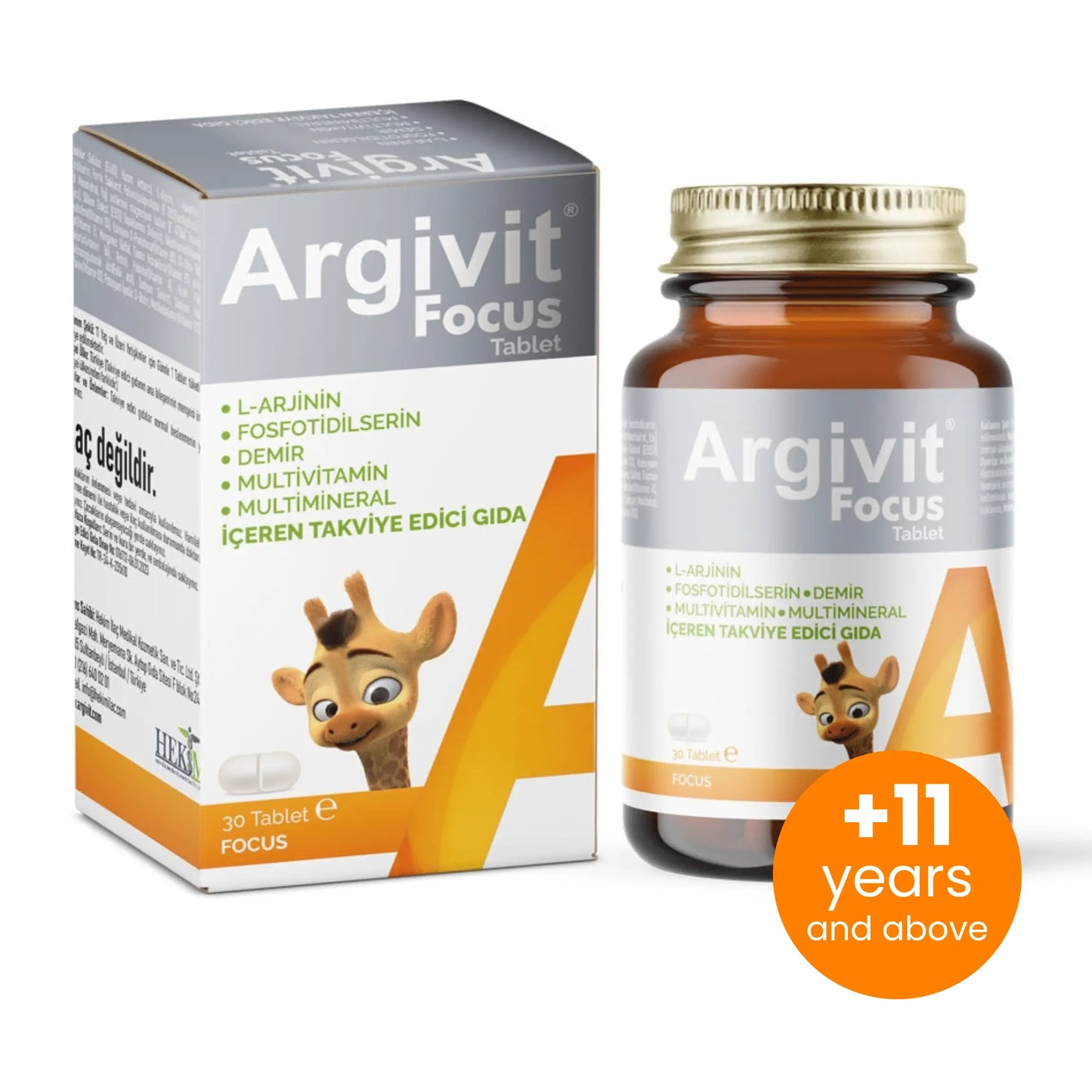 argivit Food Supplement No color / Tablets Argivit Focus Tablets 30 Tablets