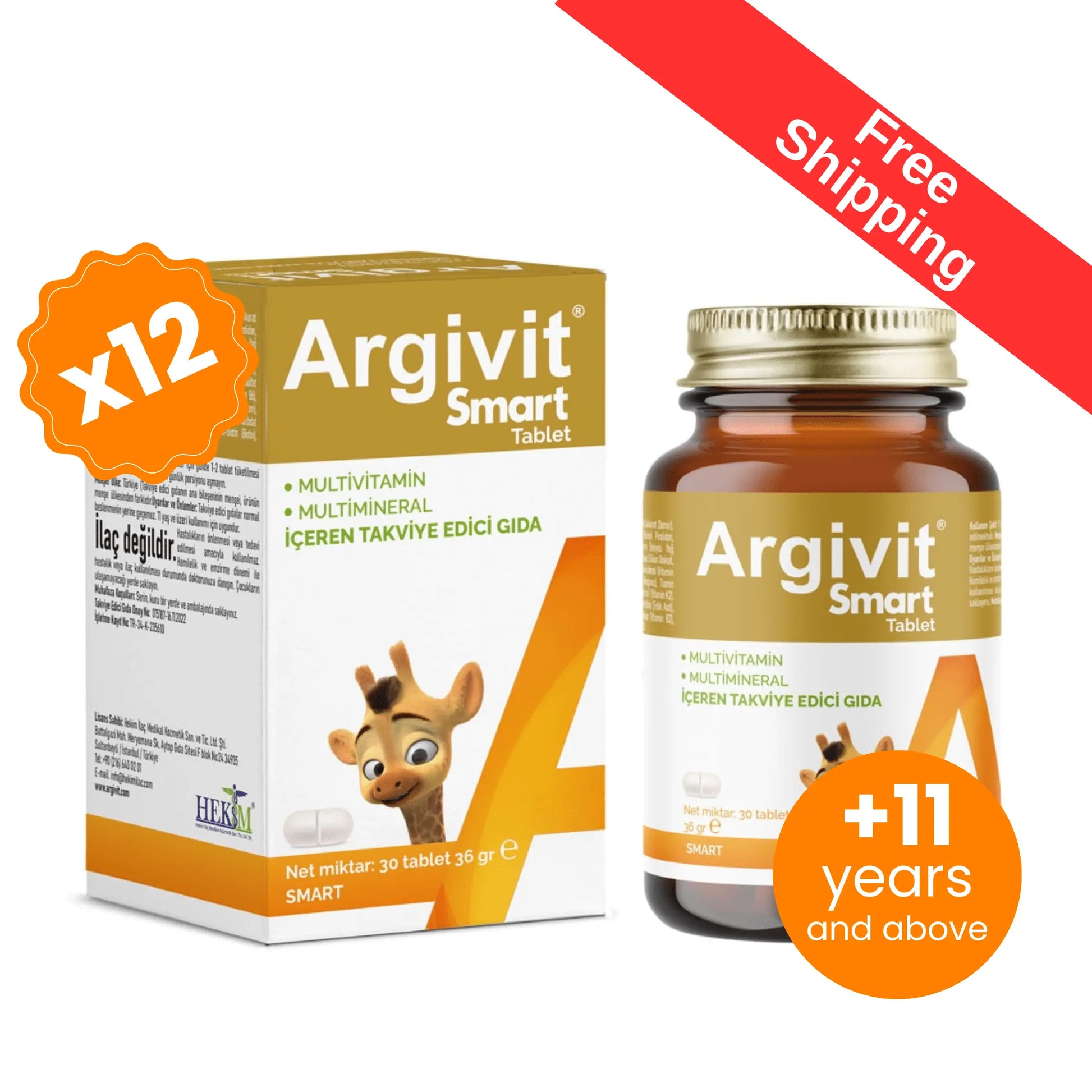 argivit Supplements Argivit Smart Tablet 12 X 30 Tablets