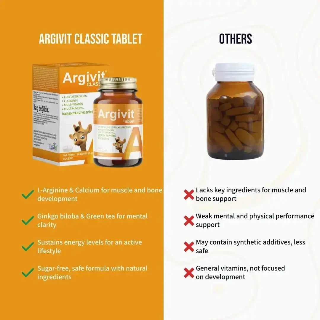 argivit Food Supplement No color / Tablets ARGIVIT KLASİK TABLET 30 TABLET