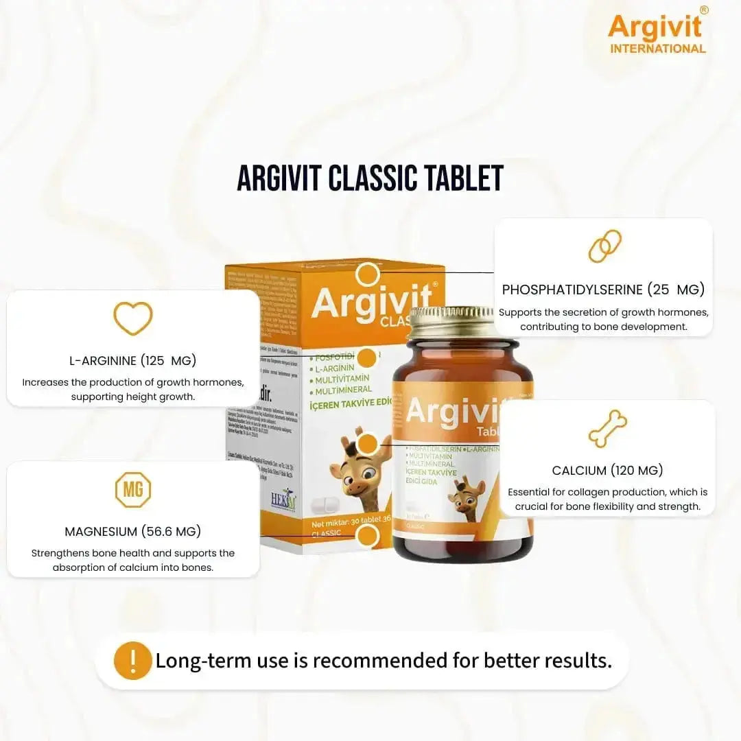 argivit Food Supplement No color / Tablets ARGIVIT KLASİK TABLET 30 TABLET