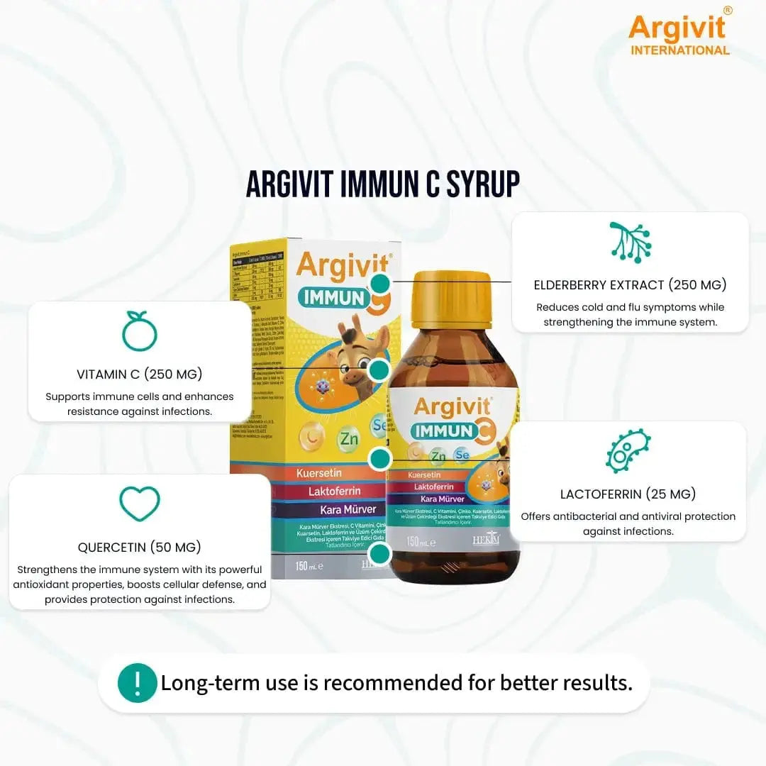 Argivit Immun C Food Supplement Syrup 150 ml argivit