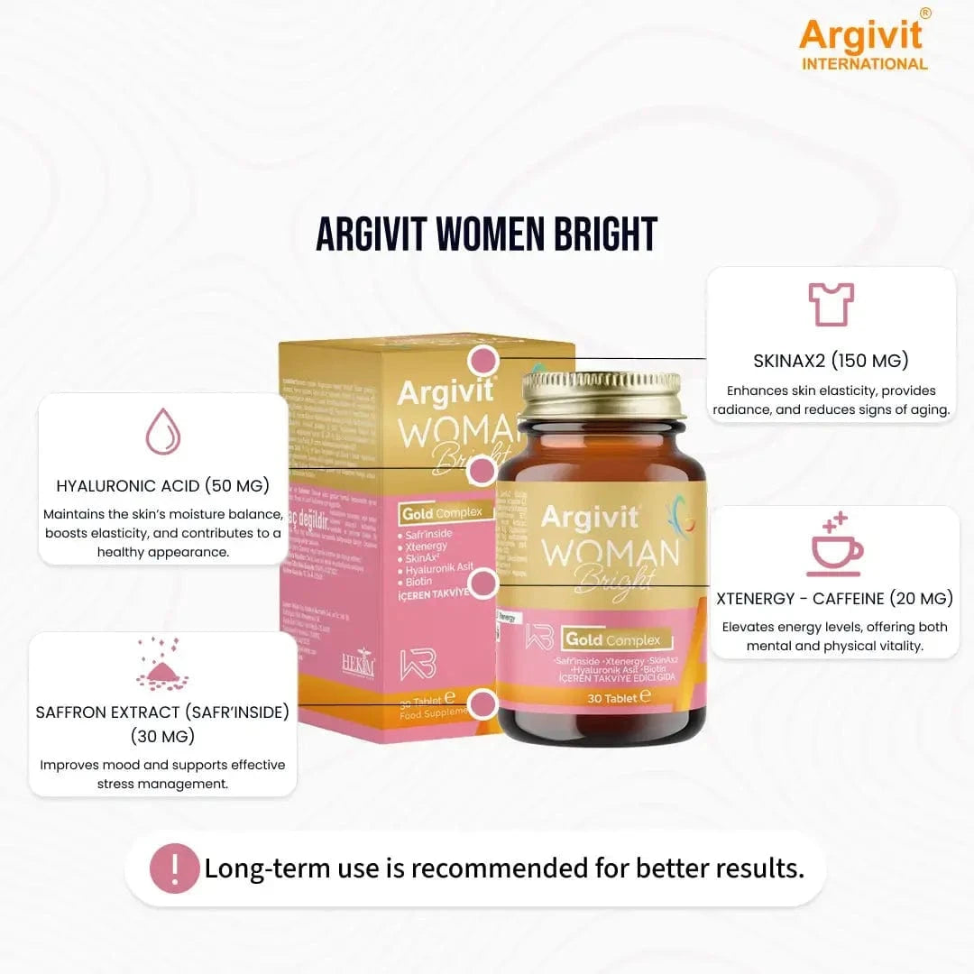 Argivit Woman Bright Gold Complex - 30 Tablets argivit